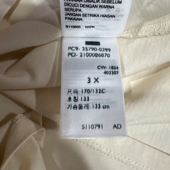 Levi's Womens Perfect Logo Short-Sleeve T-Shirt Top Plus Size 3X Beige Tee - Picture 11 of 11